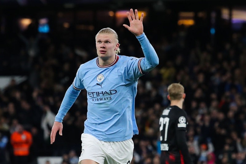 Erling Haaland breaks Lionel Messi and Kylian Mbappe records by scoring five for Man City