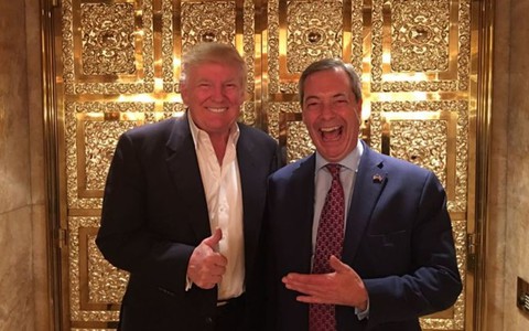 Trump chce Farage'a na stanowisku ambasadora. Brytyjski rząd odpowiada