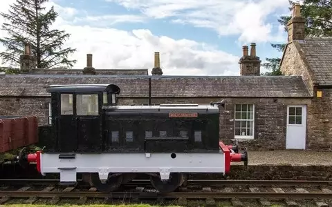 In Scotland, it is possible to buy a vintage railroad station along with a train