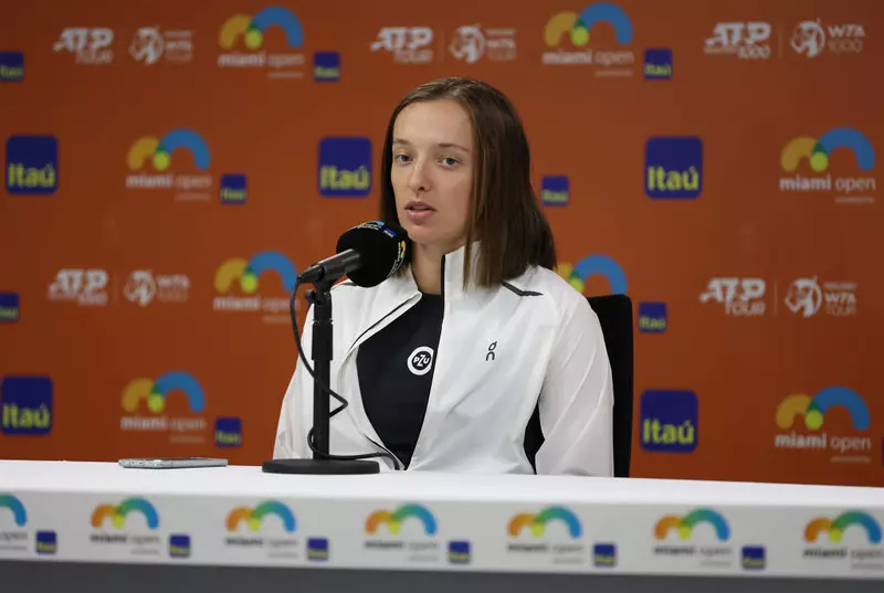 WTA Tournament in Miami: Swiatek withdrew due to rib injury