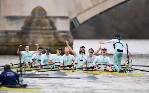 Cambridge rowers' dual victory in the famous Thames Boat Race