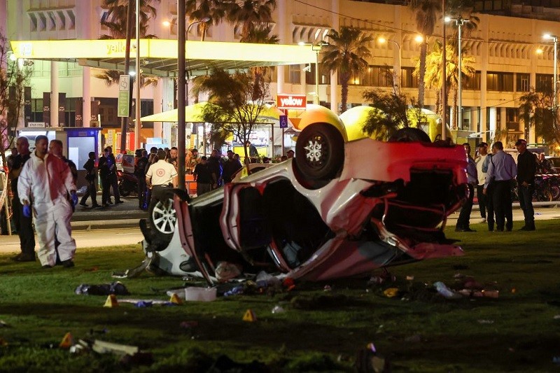 Italian tourist killed, seven others hurt in terror attack on Tel Aviv promenade
