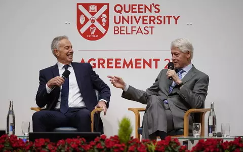 Former U.S. President Clinton: Northern Ireland peace process required an "act of faith"