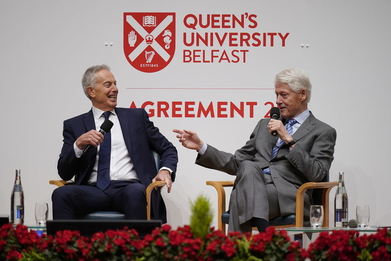 Former U.S. President Clinton: Northern Ireland peace process required an "act of faith"