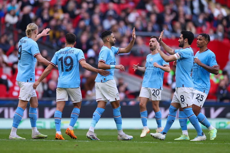 Puchar Anglii: Hat-trick Mahreza dał Manchesterowi City awans do finału