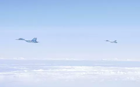 German and UK jet fighters intercepted three Russian reconnaissance planes over the Baltic Sea