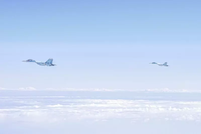 German and UK jet fighters intercepted three Russian reconnaissance planes over the Baltic Sea