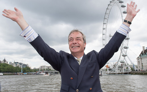 Nigel Farage shortlisted for Time magazine's Person of the Year award