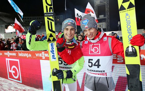 Stoch, Kot in double victory for Poland in windy Lillehammer  