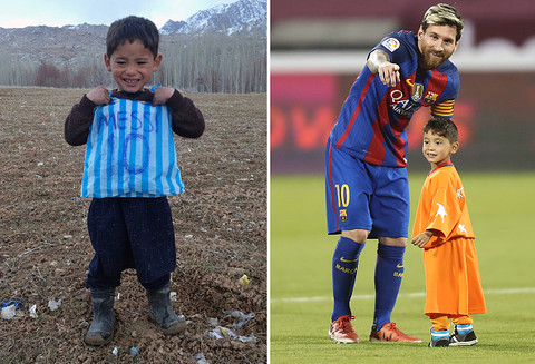 Messi spotkał się ze swoim kibicem z Afganistanu