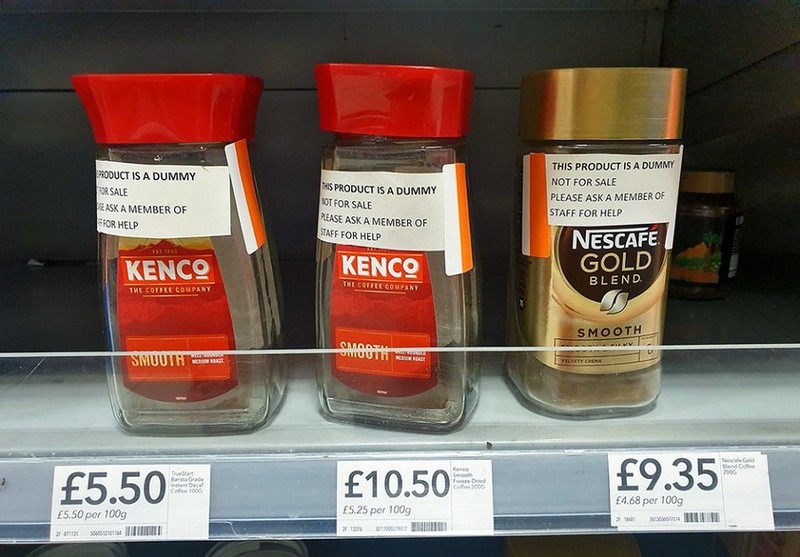 Co-op puts out empty coffee jars to stop shoplifting after prices reach £10.50
