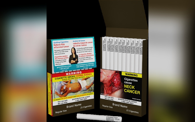 Kanada wprowadzi ostrzeżenia o szkodliwości palenia na każdym sprzedawanym papierosie