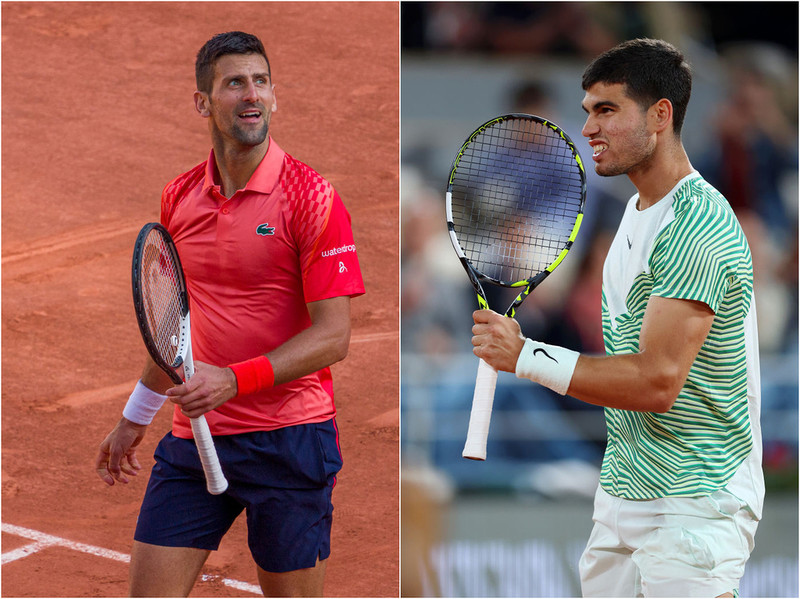 French Open: Hit in the semi-finals. Djokovic vs Alcaraz