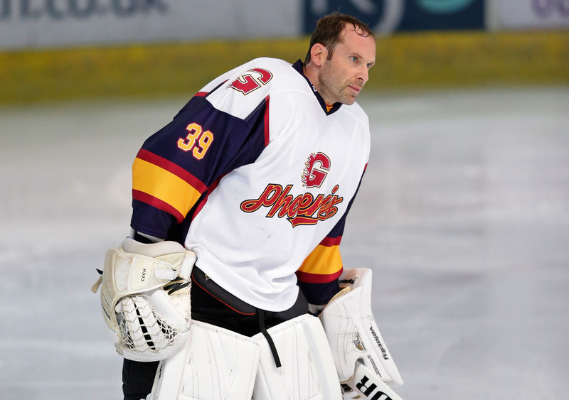 Former Arsenal and Chelsea goalkeeper Petr Cech a hockey player for Oxford City Stars