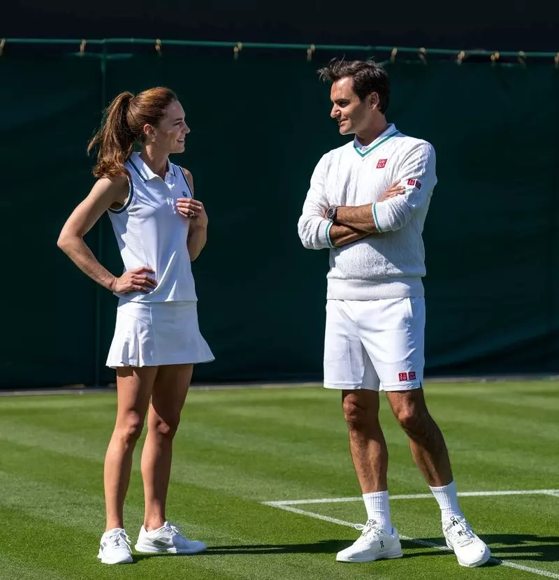 Wimbledon: "Showcase" of the Princess of Wales with Roger Federer