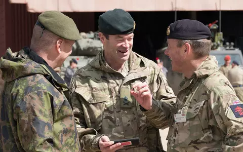 The commander of the British army, who opposes reducing it, will leave his post