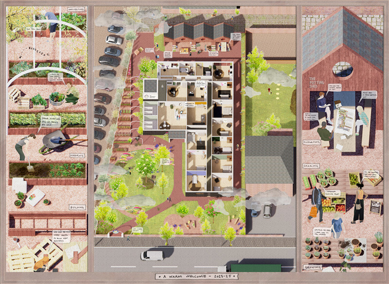A project for a homeless housing estate in Liverpool won this year's Davidson Prize