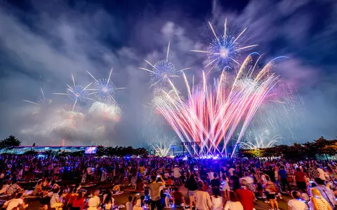 USA: New York's pyrotechnic tribute to America on Independence Day