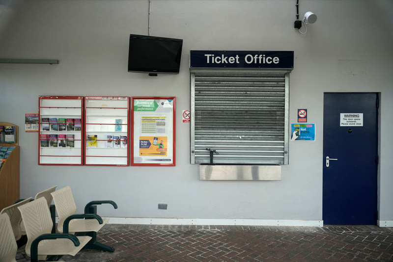 Why are railway ticket offices being closed?