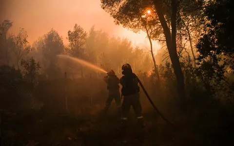 Greece: Firefighters battled fires all night, nearly 2,500 people evacuated from Corfu