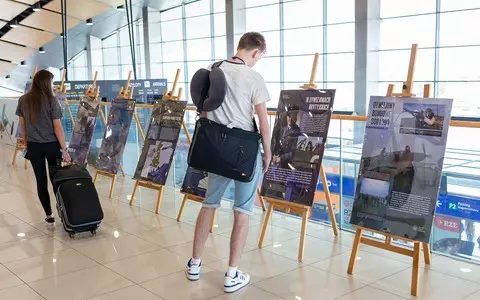 Exhibition of photos about Poles fighting in the Battle of Britain at the airport in Jasionka