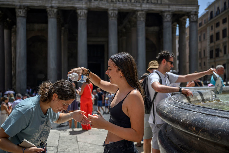 Italy's latest heat wave, rapid drop in temperatures since Thursday