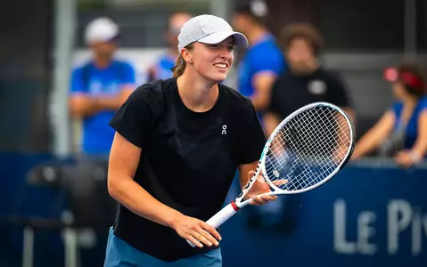 WTA Tournament in Montreal: Swiatek caused a sensation by training with her mouth taped shut