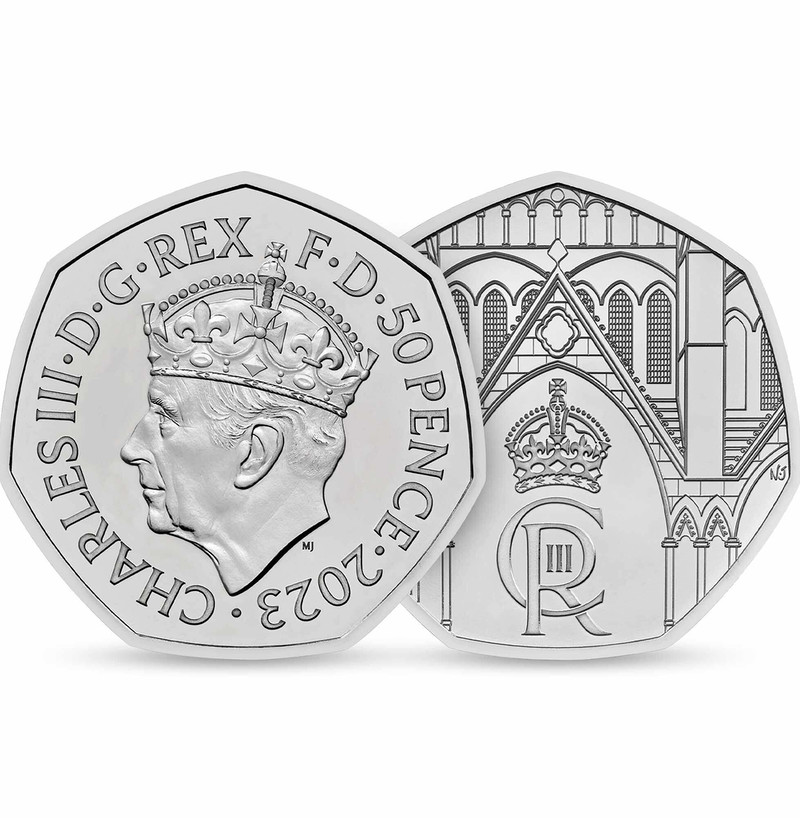 Special King Charles Coronation 50p coins rolled out