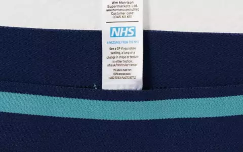 Morrisons' bras and pants carry NHS cancer check label