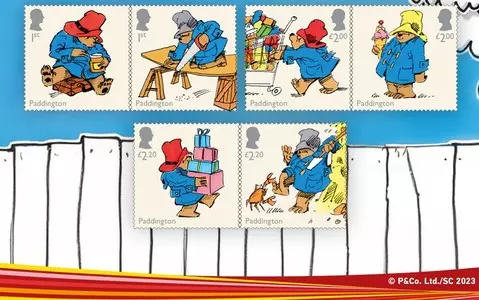 The British Post Office has issued a series of stamps to celebrate Paddington Bear's 65th birthday