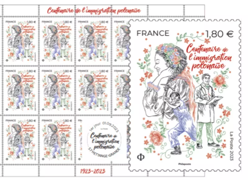 Francja: Poczta upamiętni znaczkiem 100. rocznicę największej fali polskiej imigracji