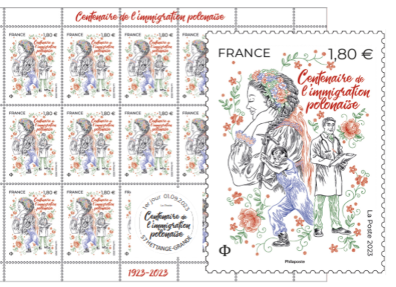 France: The post office will commemorate with a stamp the 100th anniversary of Polish migration