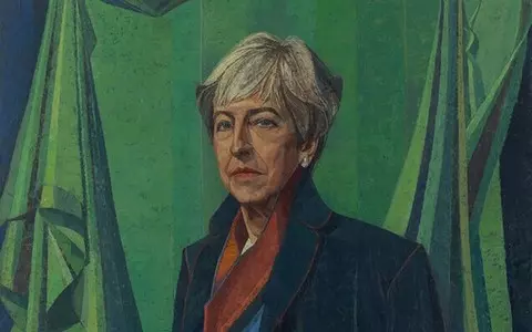 Theresa May: Portrait of former prime minister unveiled