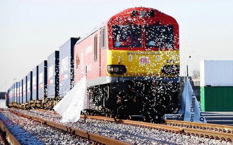 Pierwszy pociąg towarowy z Chin przybył do Londynu
