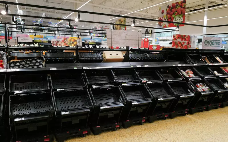 Co 5. produkt w supermarketach w UK zniknie na skutek ocieplenia klimatu