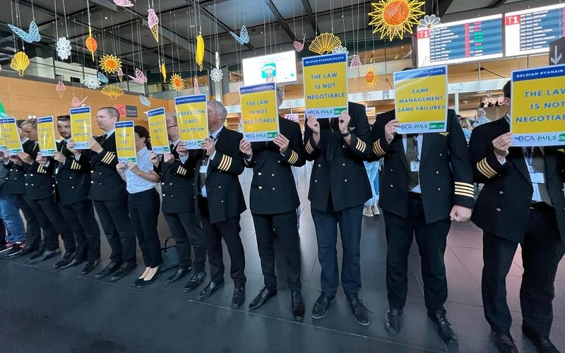 Belgia: Odwołano 58 lotów linii Ryanair z lotniska Charleroi z powodu kolejnego strajku pilotów
