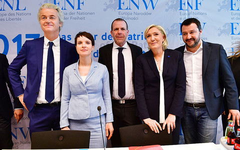 Marine Le Pen leads gathering of EU far-right leaders in Koblenz