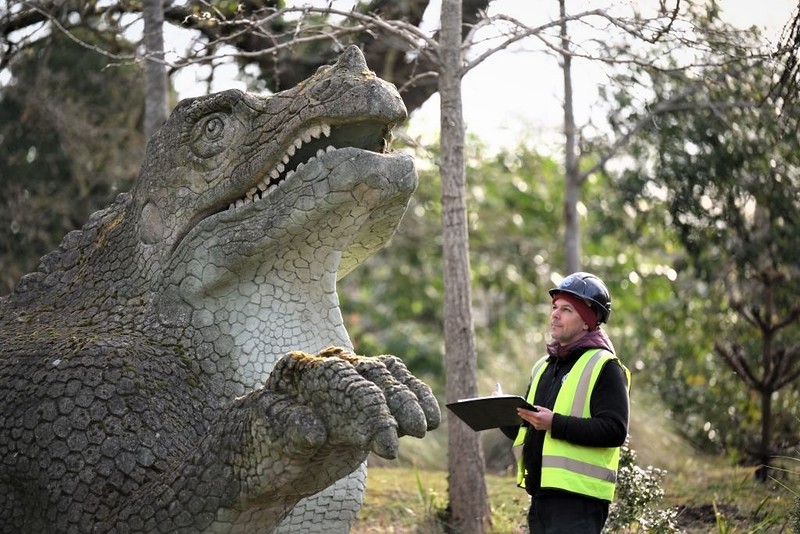 New interactive models of Crystal Palace Park dinosaurs on display