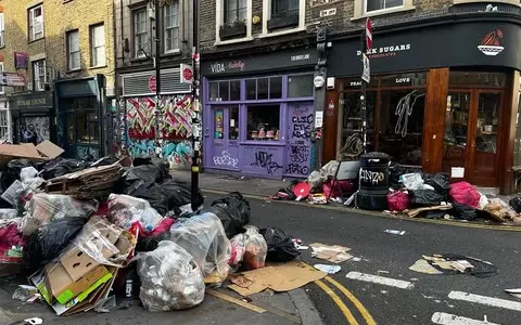 Thousands of bin bags litter London streets as strike extended for two weeks