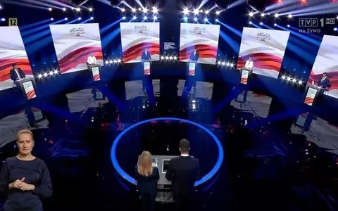 TVP debate mainly between M. Morawiecki and D. Tusk