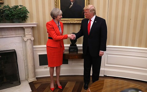 May i Trump o specjalnej relacji Wielkiej Brytanii i USA, o NATO i Rosji