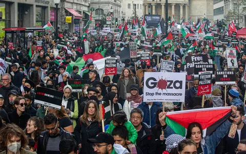 UK: Demonstrations in support of Palestinians in several cities. In London, 7 people were arrested