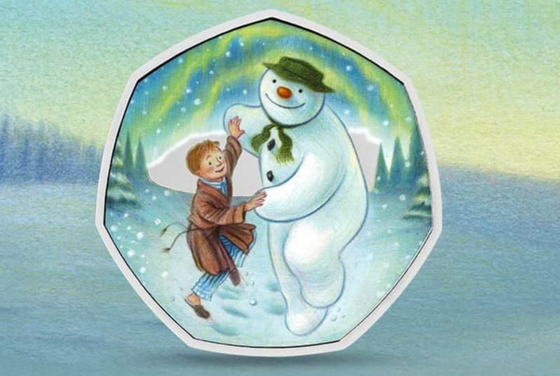 The Snowman 50p coin unveiled by Royal Mint for Christmas