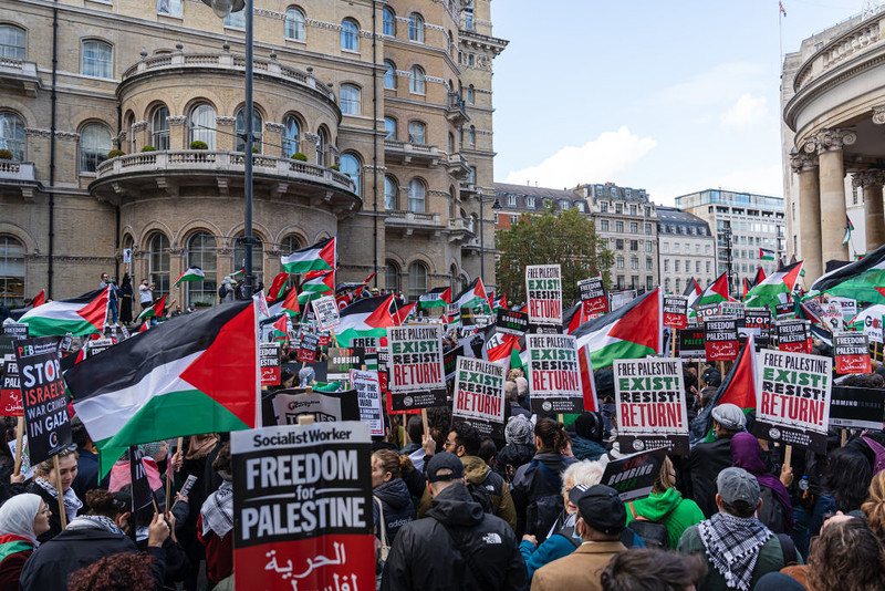 Half of Brits think pro-Palestine protests should be banned in London this weekend