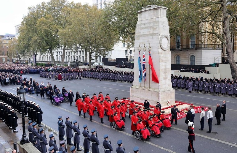 Remembrance Sunday celebrations are overshadowed by Saturday