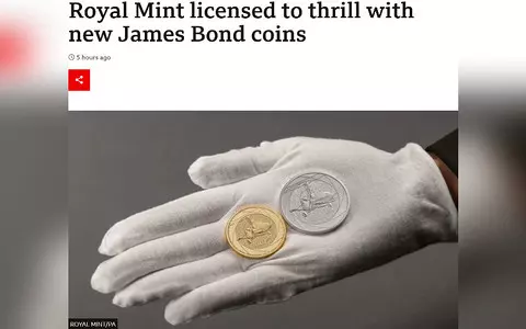 James Bond celebrated in new Royal Mint coin range