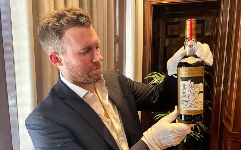 A bottle of Scotch whiskey sold for £2.1 million