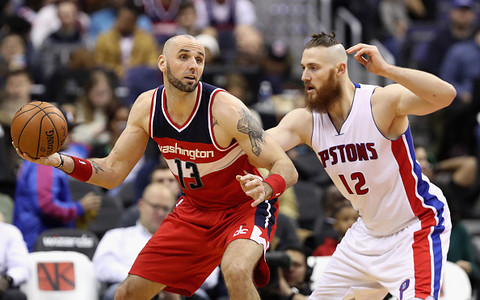 Gortat of Wizards got 14 points in a game against the Nets 