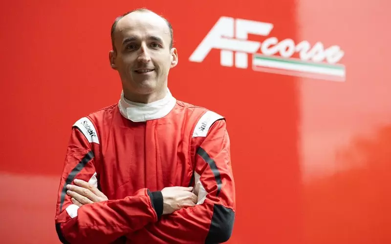 Kubica at the wheel of Ferrari in the 2024 World Endurance Championship