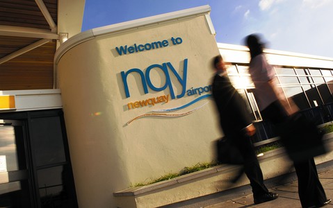 Newquay najszybciej rozwijającym się lotniskiem na Wyspach